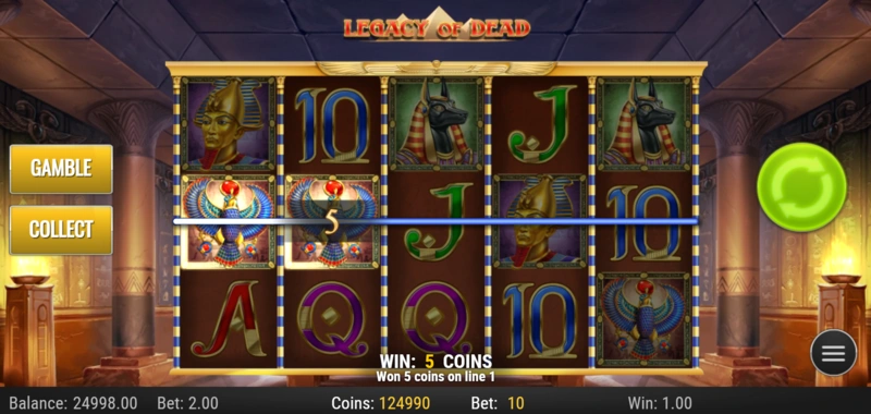 Legacy of Dead slot demo