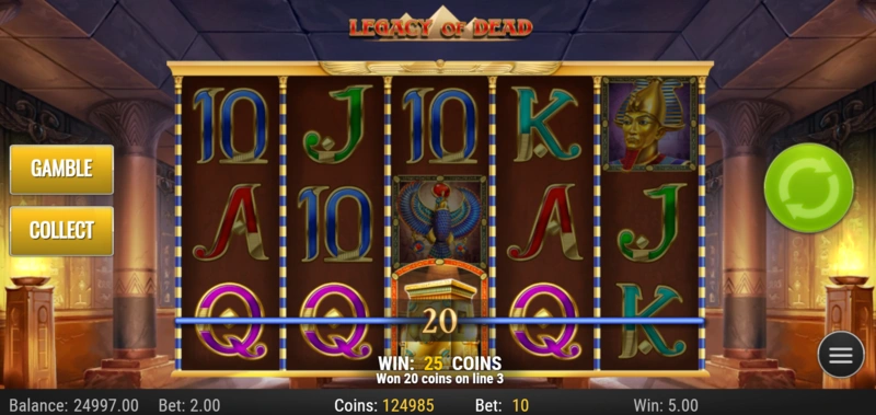 Legacy of Dead slot demo
